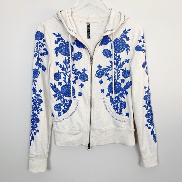 free people floral sweatshirt
